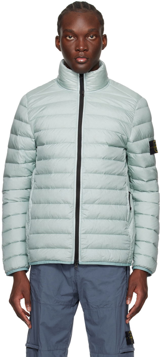 Pernata jakna Stone Island Patch Down Jacket Tirkiz | 801542424