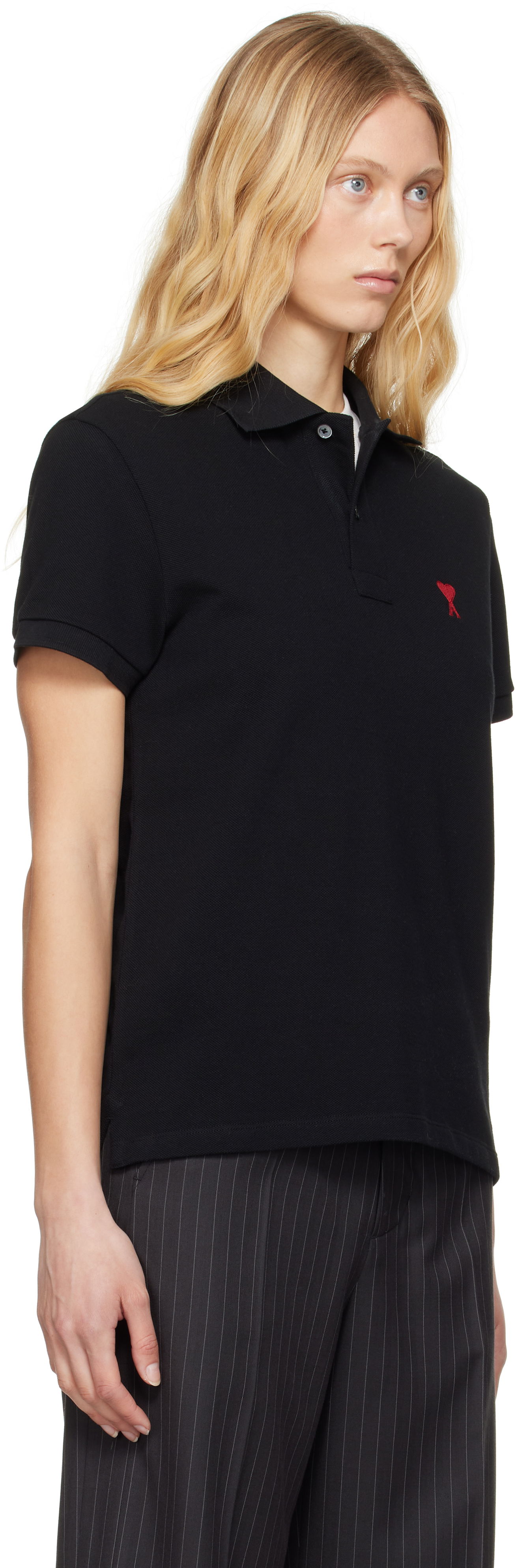 Polo majica AMI Polo Tee Crna | BFUPL001.760, 1