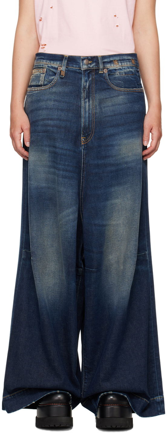 Jeans R13 R13 Jesse Wide Leg Jeans Plava | R13WD082 D144A