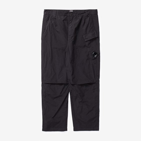 Hlače C.P. Company Flatt Nylon Regular Utility Pants Crna | 16CMPA069A-999