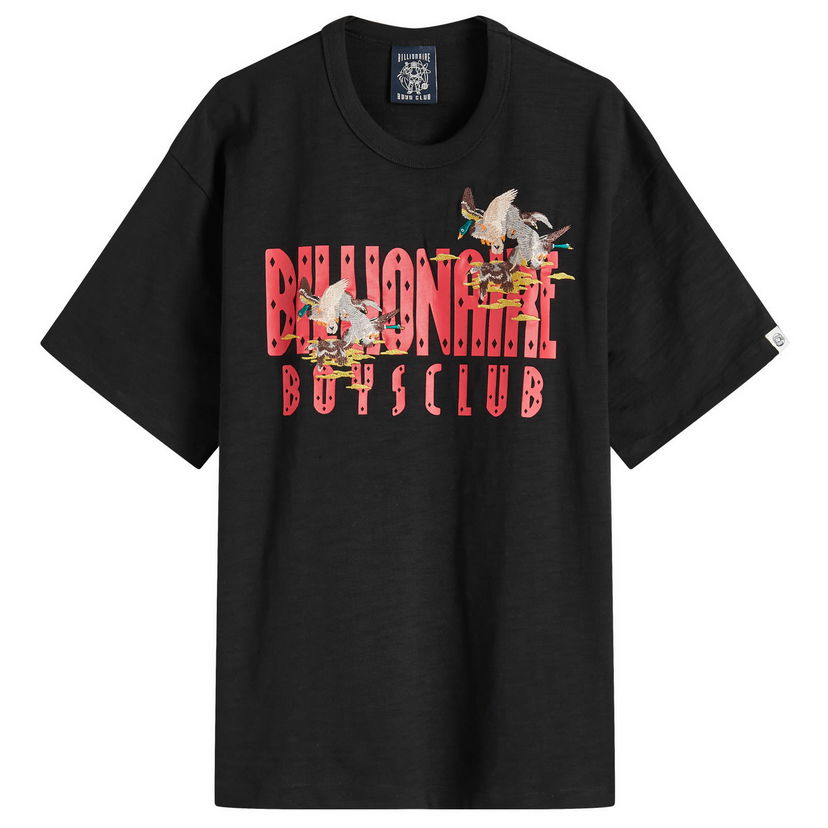 Majica kratkih rukava BILLIONAIRE BOYS CLUB Duck Embroidered Straight Logo T-Shirt Crna | B24464-BLK