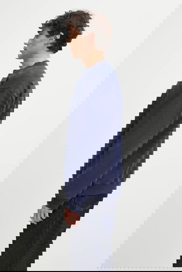 Dukserice Sporty & Rich Embroidered Eden Crest Sweatshirt Tamnoplava | ST07160621BL106, 1