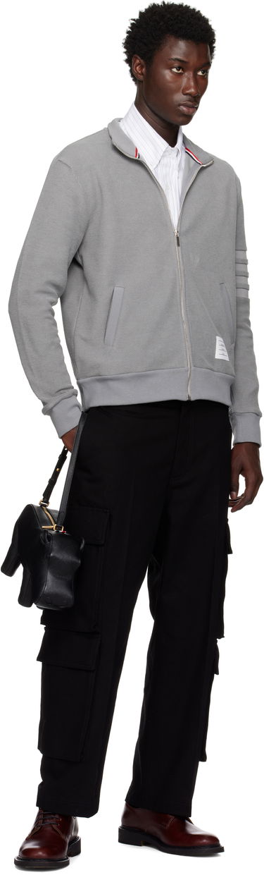 Ručna torbica Thom Browne Thom Browne Pebble Grain Hippo Baguette Bag Crna | UAG226A-00198, 3