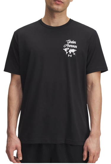 Majica kratkih rukava Under Armour T-Shirt World Map Sports Wordmark Crna | 6004143-001, 0