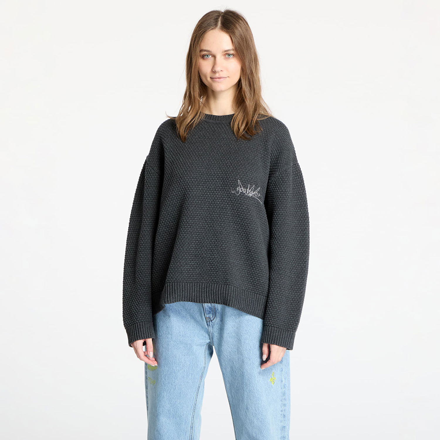 Džemper Footshop FTSHP Everyday Pebble Grey Sweater Siva | FTSHP_450, 0