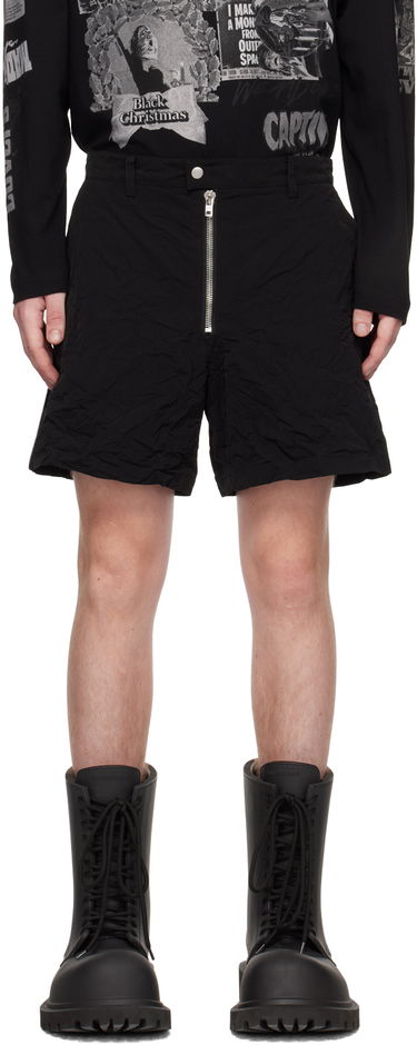 Kratke hlače We11done We11done Crumpled Shorts Crna | WD-PT1-23-271-M-BK, 0
