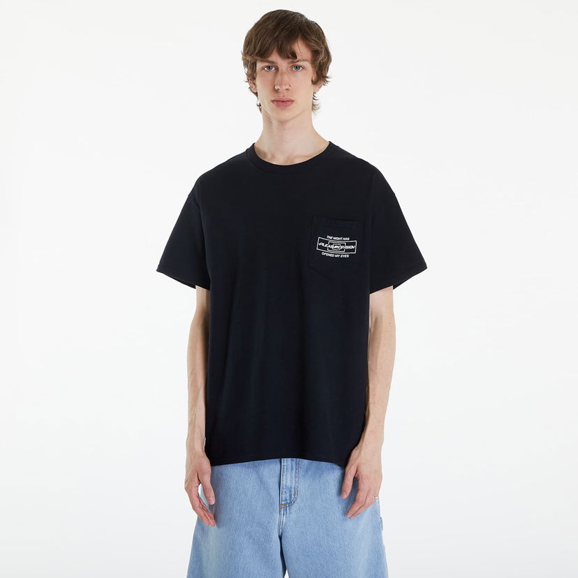 Majica kratkih rukava Pleasures Vision Pocket T-Shirt Black Crna | P24SU056 BLACK
