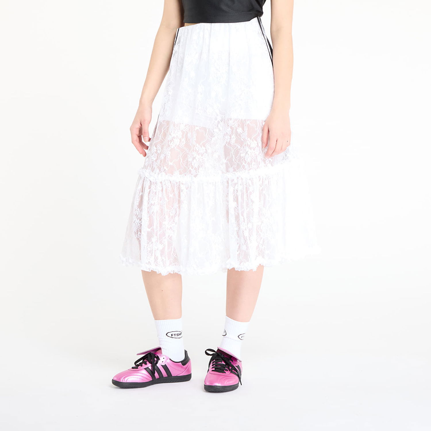 Suknja adidas Originals Lace Skirt XL Bijela | KD2288, 0