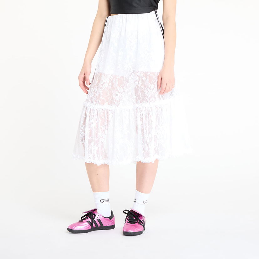 Suknja adidas Originals Lace Skirt XL Bijela | KD2288