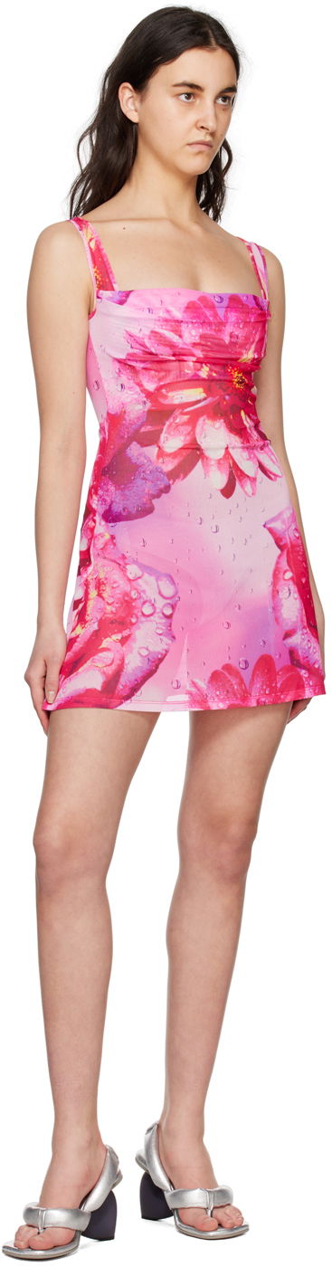 Haljina Miaou Miaou Ginger Floral Print Mini Dress Ružičasta | 5018PM1DYR, 3