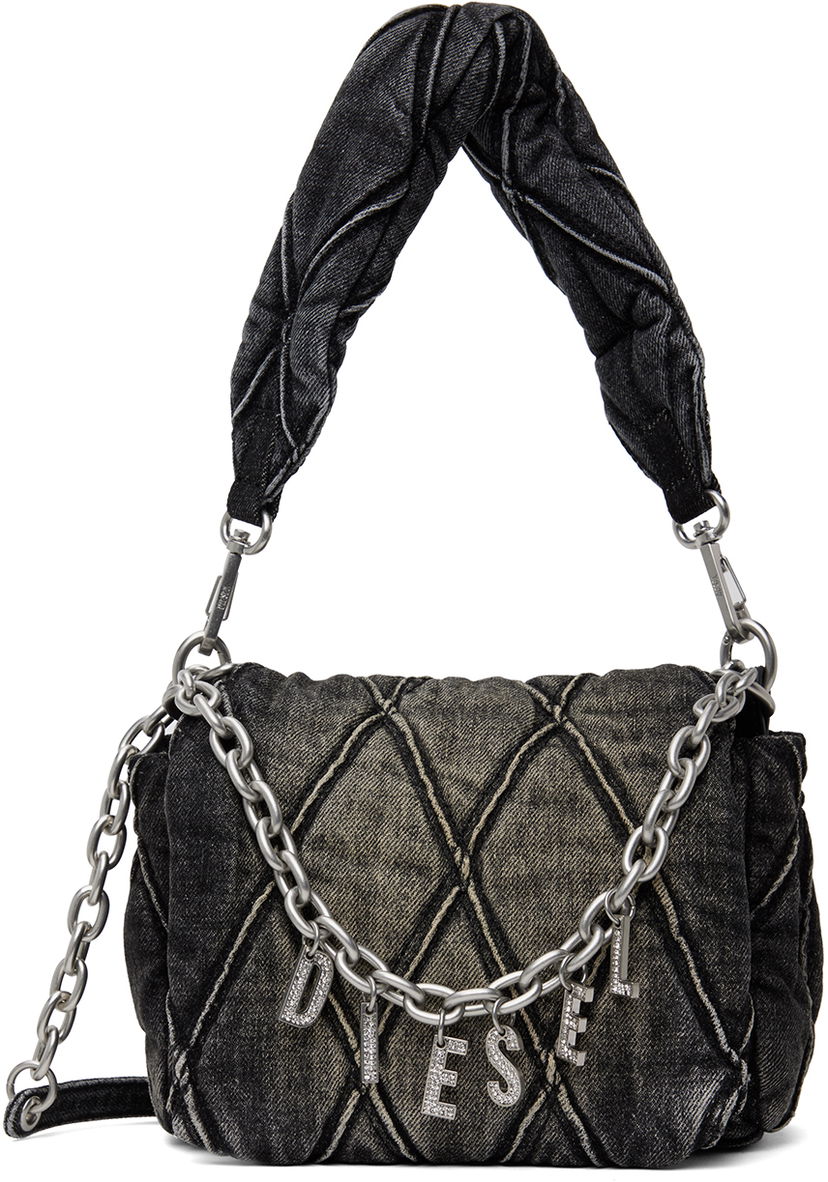 Torba za rame Diesel Charm-D Shoulder S Bag Crna | X09597 P6330