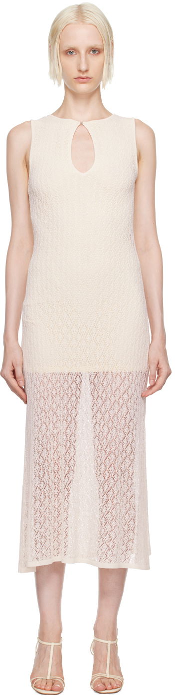 Haljina BEC + BRIDGE BEC + BRIDGE Aurora Keyhole Maxi Dress Bijela | W24-12244