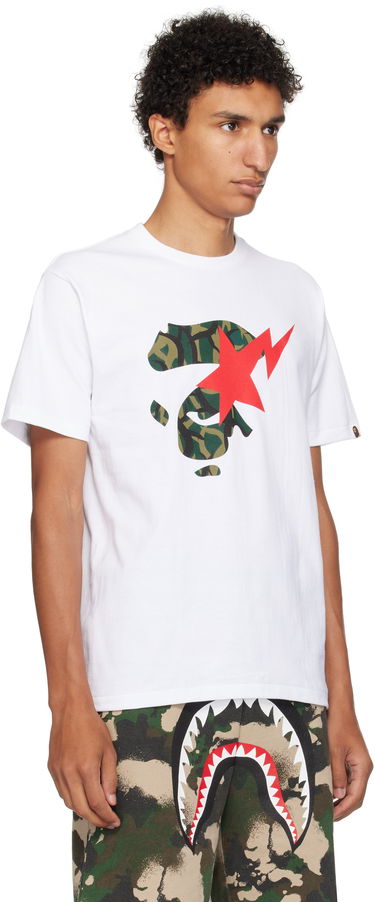 Majica kratkih rukava BAPE Trial Camo Ape Face STA T-Shirt Crna | 001TEL301035M, 4