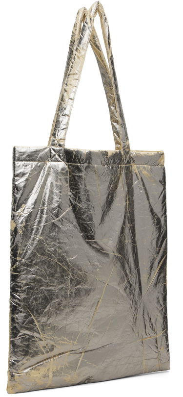 Tote bag Rick Owens DRKSHDW Concordians Crinkled Metallic Nylon Shopper Tote Metalik | DA02E7431 NPFPA, 1