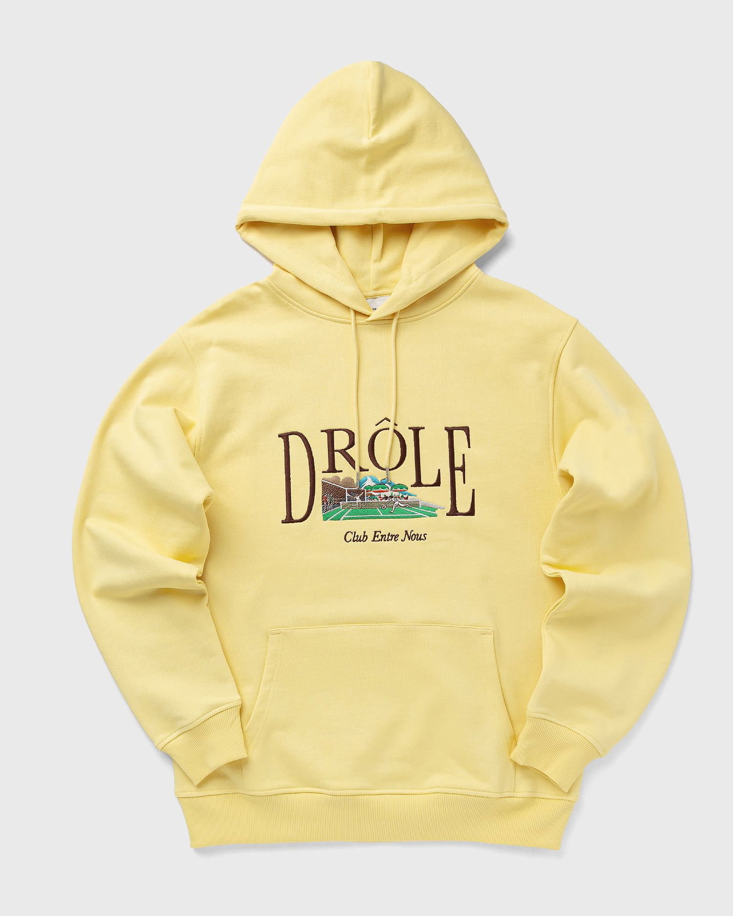 Dukserice Drôle de Monsieur Drôle de Monsieur Le Tennis Court Hoodie XXL Žuta | G-HO176-CO127-LYL, 0