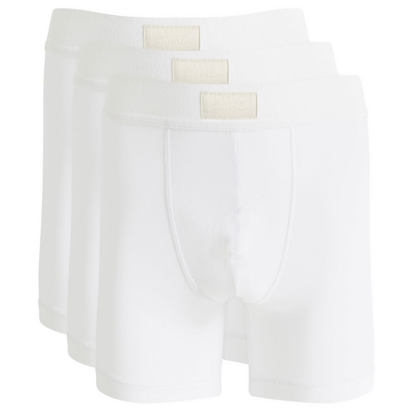 Bokserice SKIMS 5" Boxer Brief 3-Pack Bijela | BO-BBR-5635M-CH