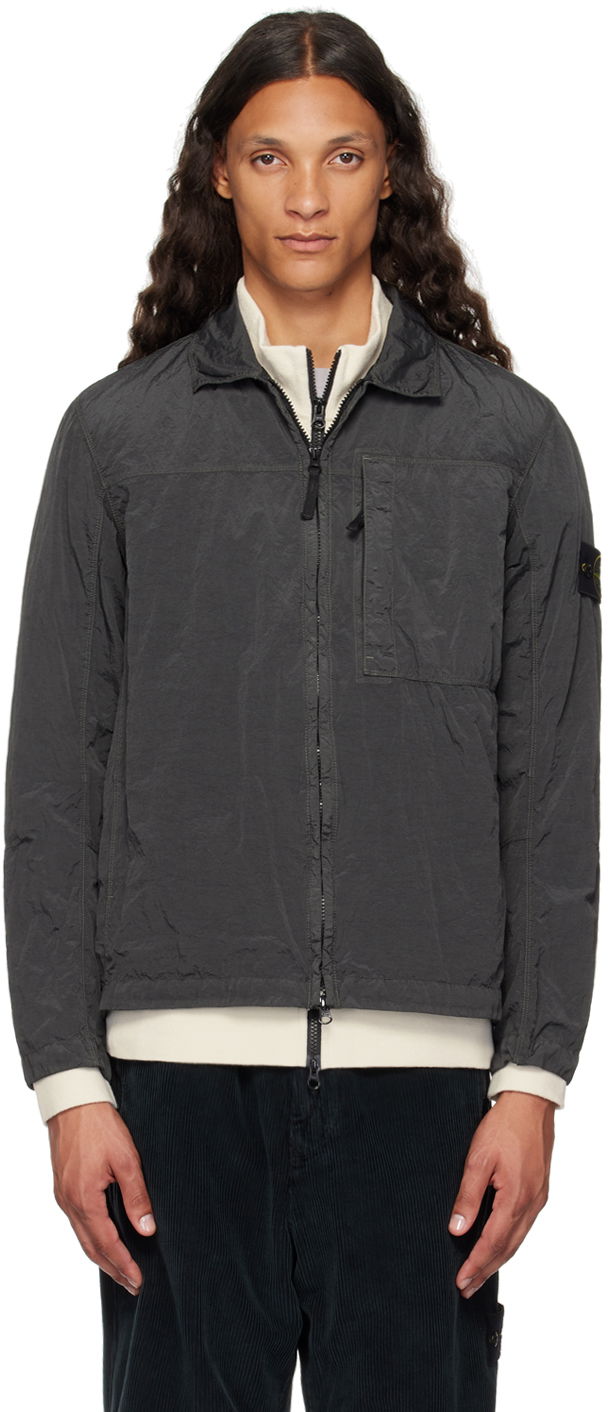 Jakna Stone Island Black Nylon Metal Jacket Siva | 811511819, 0