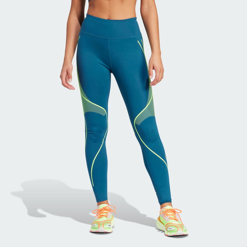 Tajice adidas Performance x Stella McCartney TruePace Long Running Plava | IT5784