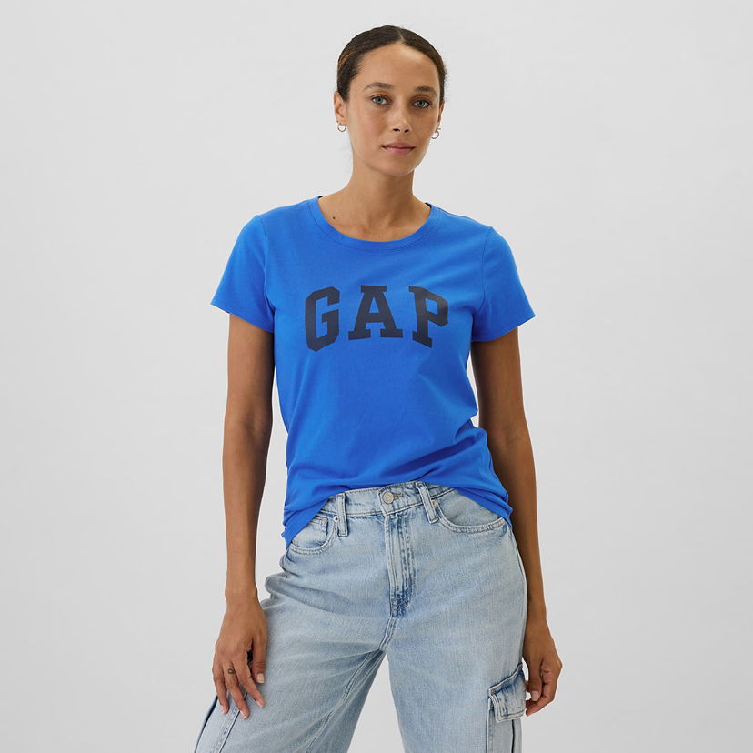 Majica kratkih rukava GAP T-shirt Logo Shortleeve Tee Radiant Blue XS Plava | 541948-02