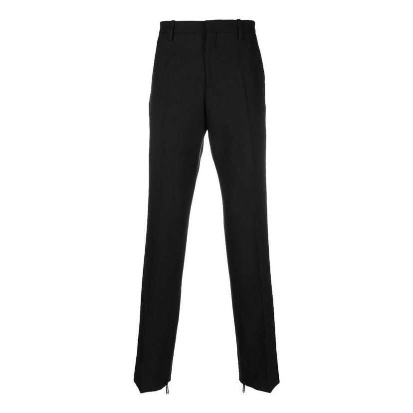 Hlače Off-White Off-White Formal Straight-Leg Pants Crna | OMCA196C99FAB0011000