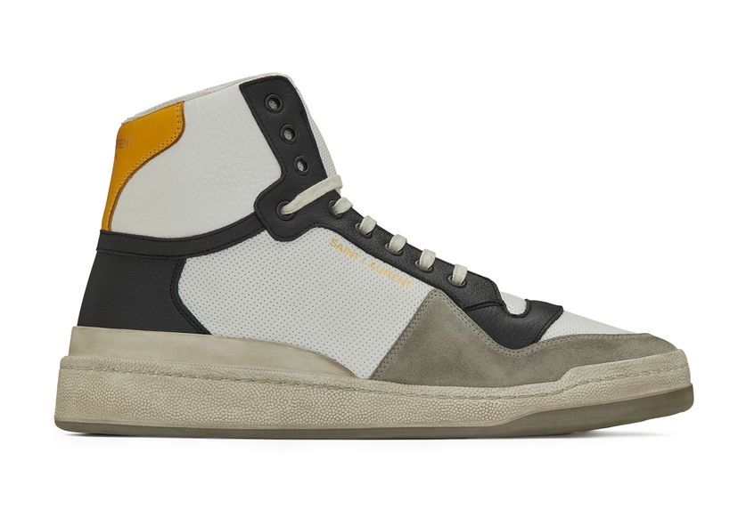 Tenisice i cipele Saint Laurent SL-24 Mid Distressed Siva | 6106181JZB09664