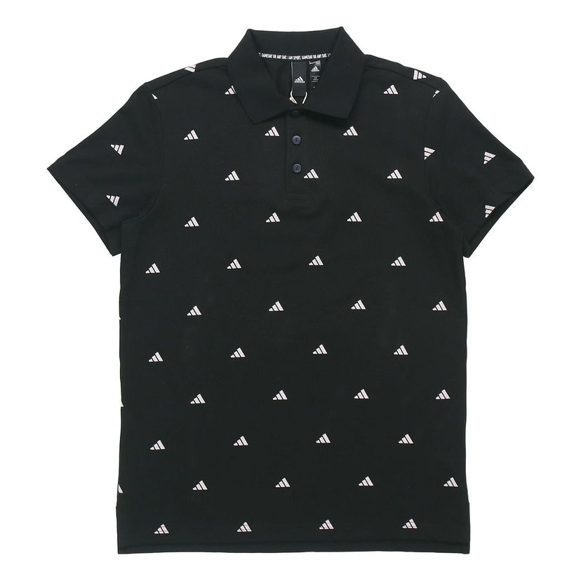 Polo majica adidas Originals Allover Print Sports Polo Shirt Crna | FT2802