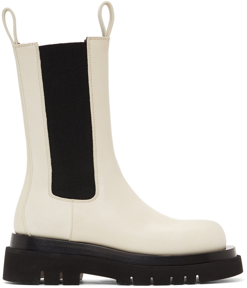 Tenisice i cipele Bottega Veneta Lug Boots "Off White" Bijela | 592045 VIFH0, 0