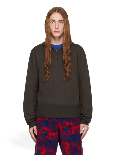 Dukserice Burberry Half-Zip Hoodie Zelena | 8075888