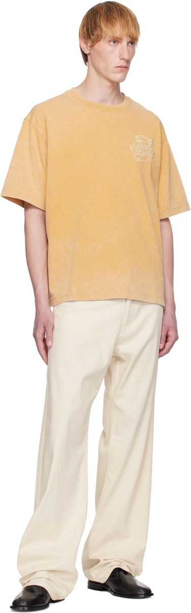 Majica kratkih rukava MAISON KITSUNÉ Maison Kitsuné Lemonade Chest Embroidery T-Shirt Žuta | OM00115KJ0119, 3