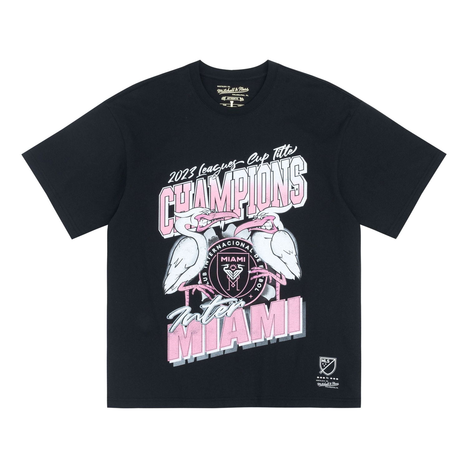Majica kratkih rukava Mitchell & Ness Inter Miami CF Champion T-Shirt Crna | MN2551-BLACK, 0