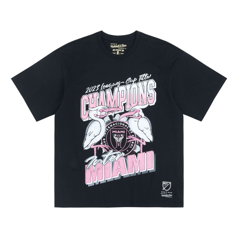 Majica kratkih rukava Mitchell & Ness Inter Miami CF Champion T-Shirt Crna | MN2551-BLACK