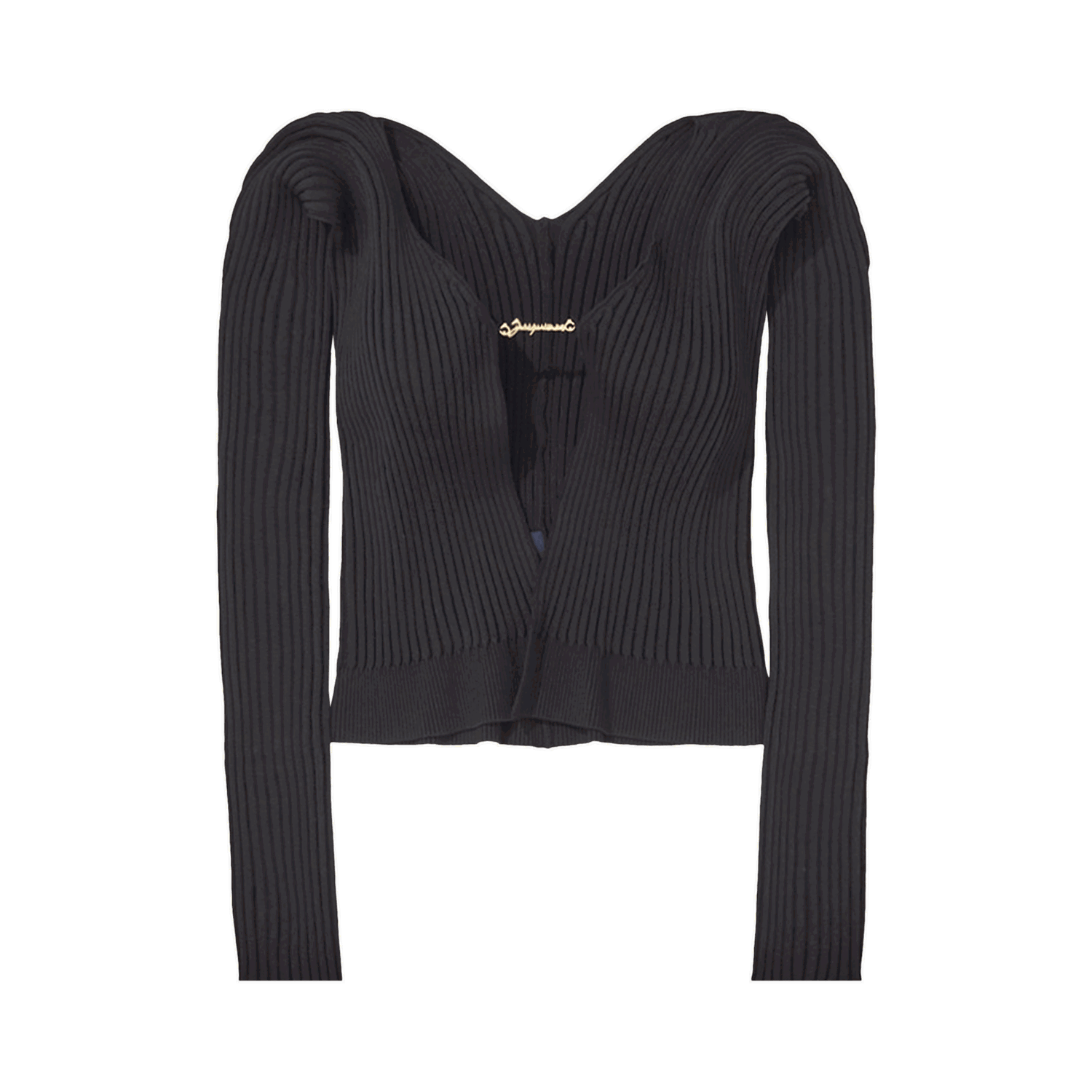 Džemper Jacquemus La Maille Pralu Longue Cardigan Crna | 223KN500 2190 990, 0