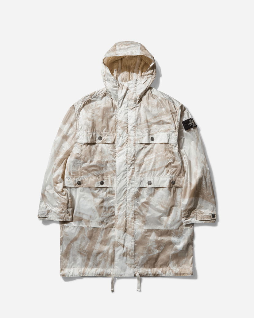 Parka Stone Island UV-Reactive Scan Camo Nylon Ripstop Parka Bež | K1S15-7100011-S00E2 V009A