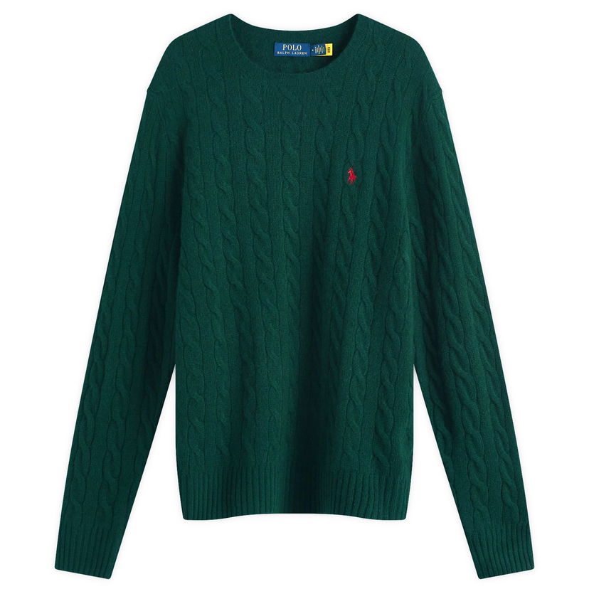 Džemper Polo by Ralph Lauren Cable Knit Jumper Zelena | 710876762004