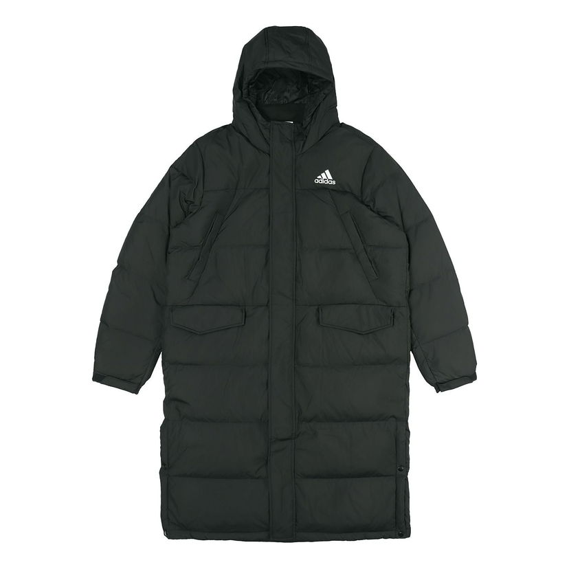 Parka adidas Originals 3-Stripes Long Down Parka Crna | GK0664