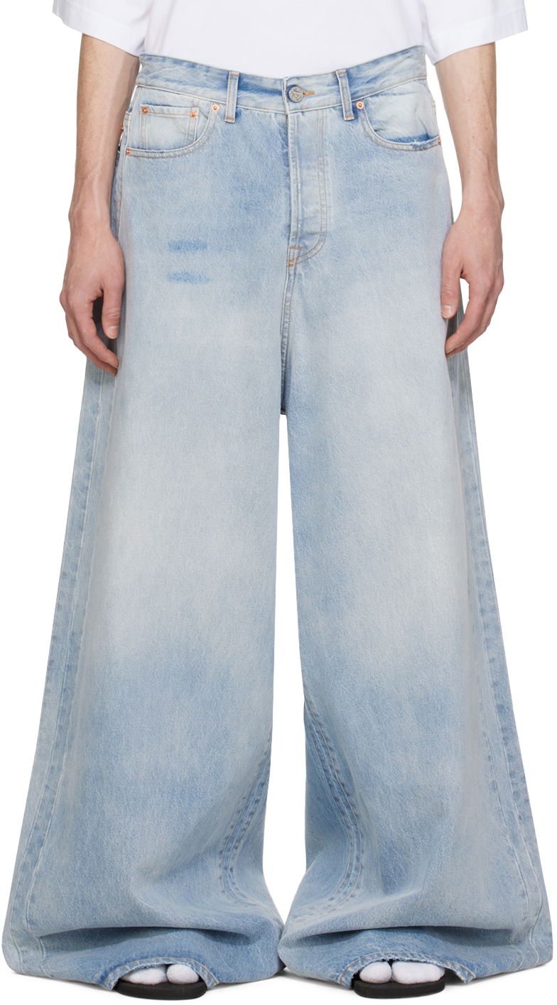 Jeans VETEMENTS Big Shape Jeans Siva | UE64PA140N