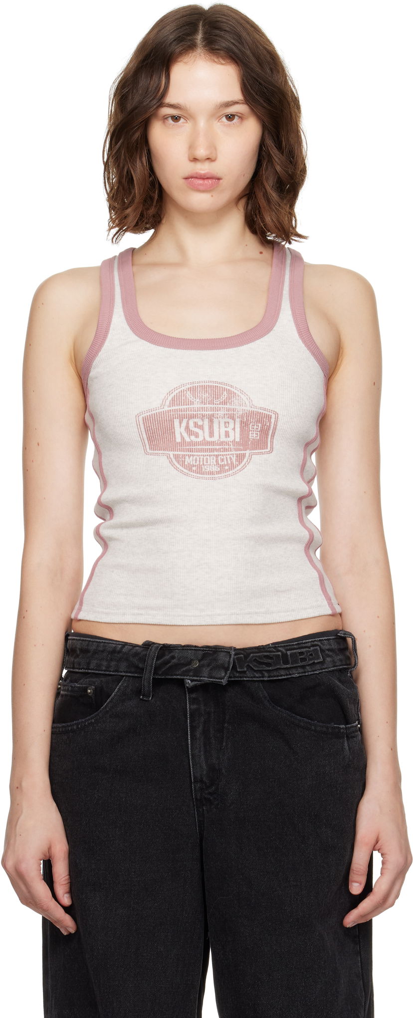 Majica bez rukava Ksubi Ksubi Pitt Lane Origin Tank Top Bijela | WPF25SI002