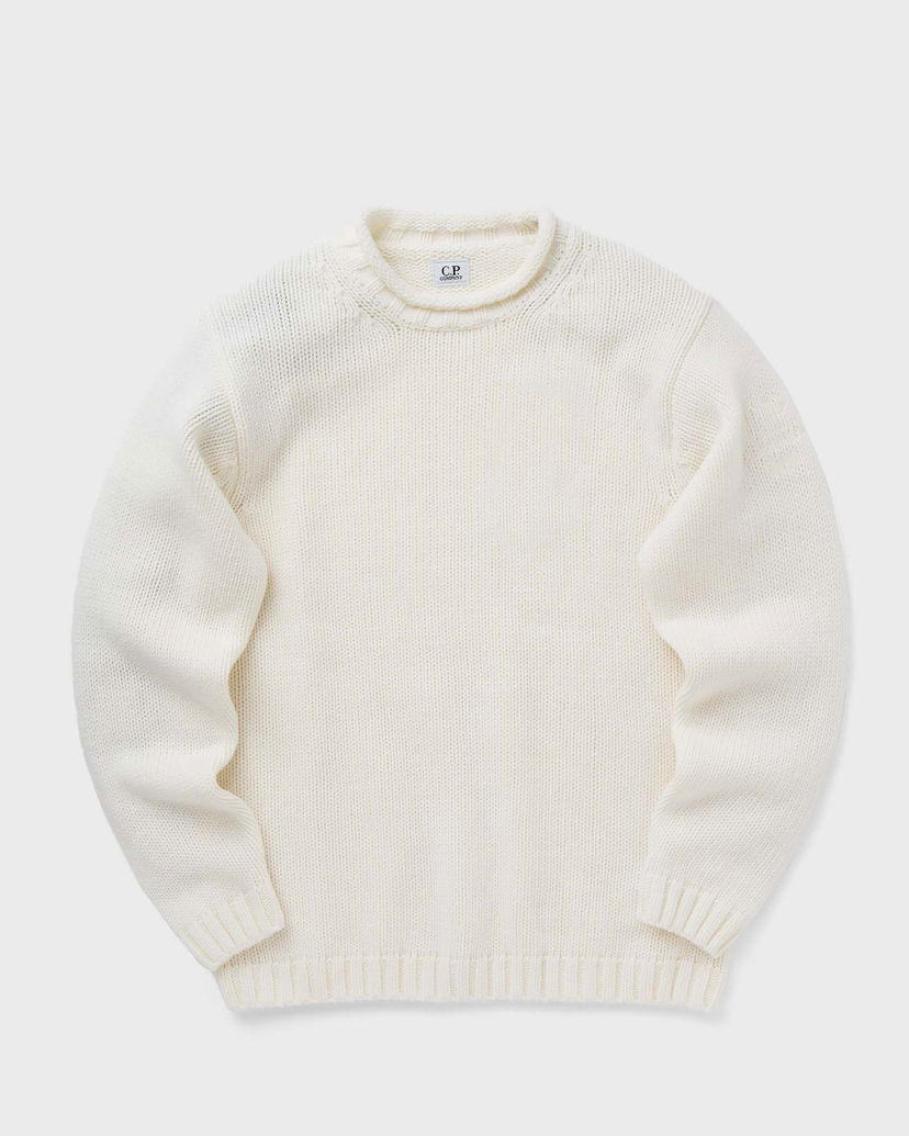 Džemper C.P. Company LAMBSWOOL GRS BOXY MOCK NECK KNIT Bijela | 17CMKN171A110149A-103
