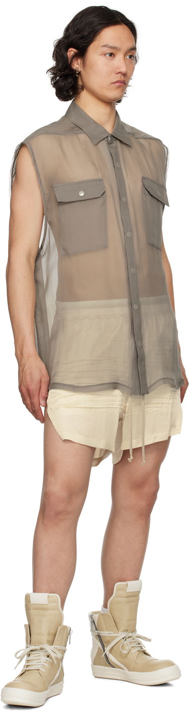 Tenisice i cipele Rick Owens Rick Owens Hollywood Geobasket Bež | RR01E5894 LCHLCO, 4