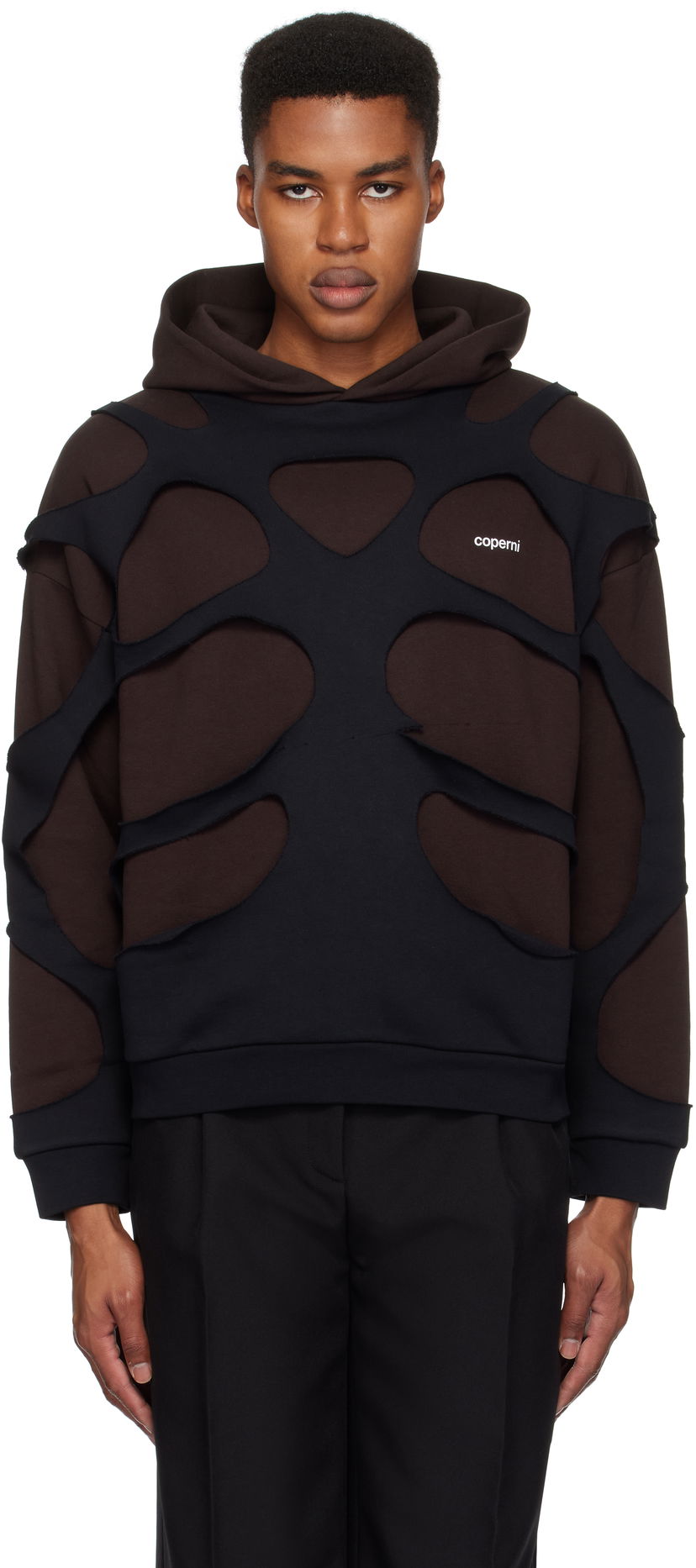 Dukserice Coperni Laser-Cut Hoodie Smeđa | COPJS110523MEN