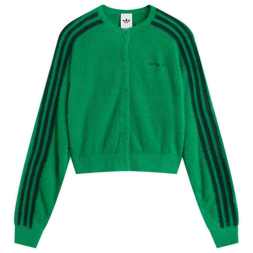 Džemper adidas Originals Women's Fluffy Knitted Cardigan, Size X-Small Zelena | JW5177