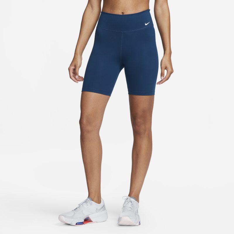 Kratke hlače Nike One Mid-Rise 7" Bike Shorts Plava | DD0243-460