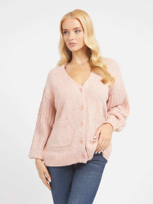 Džemper GUESS Front Pockets Ružičasta | W3BR61Z3B72, 0