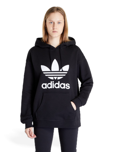 Dukserice adidas Originals Trefoil Hoodie Crna | FM3307