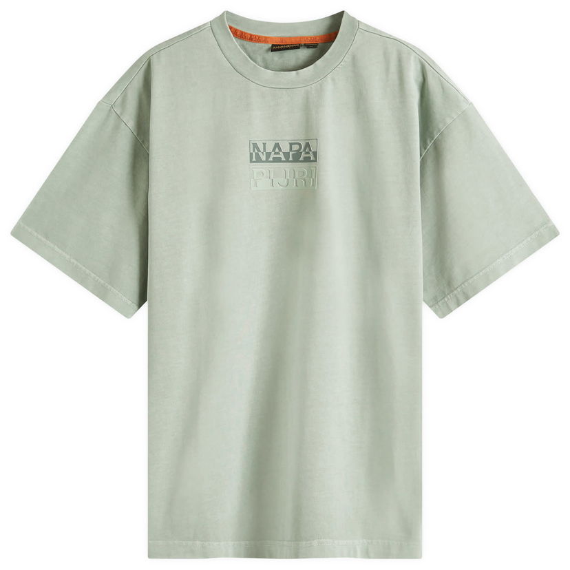 Majica kratkih rukava Napapijri Men's Split Logo T-Shirt, Size Large Zelena | NP0A4ILQG1X1