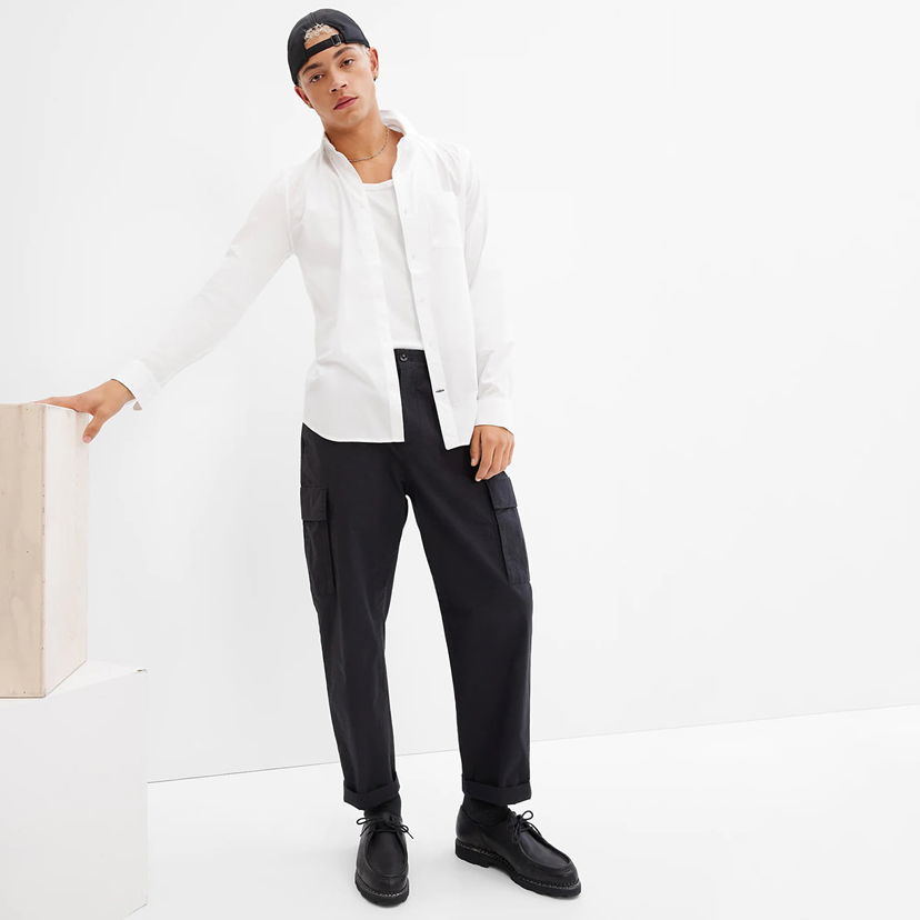 Košulja GAP Slim Stretch Poplin Shirt White 2 Bijela | 422485-02