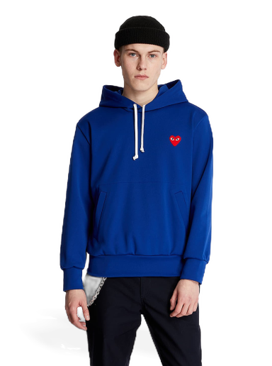 Dukserice Comme des Garçons PLAY Hoodie Tamnoplava | AZT174 Navy