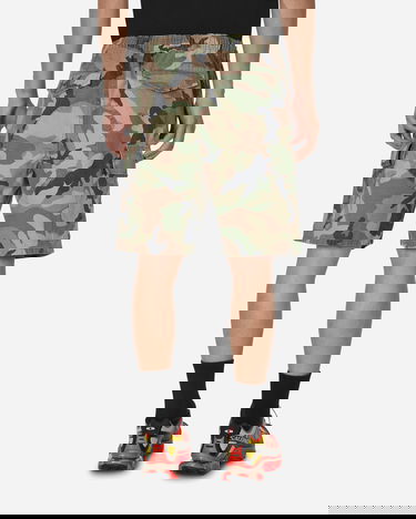 Kratke hlače Stüssy Ripstop Cargo Beach Shorts Zelena | 112297E CAMO, 4