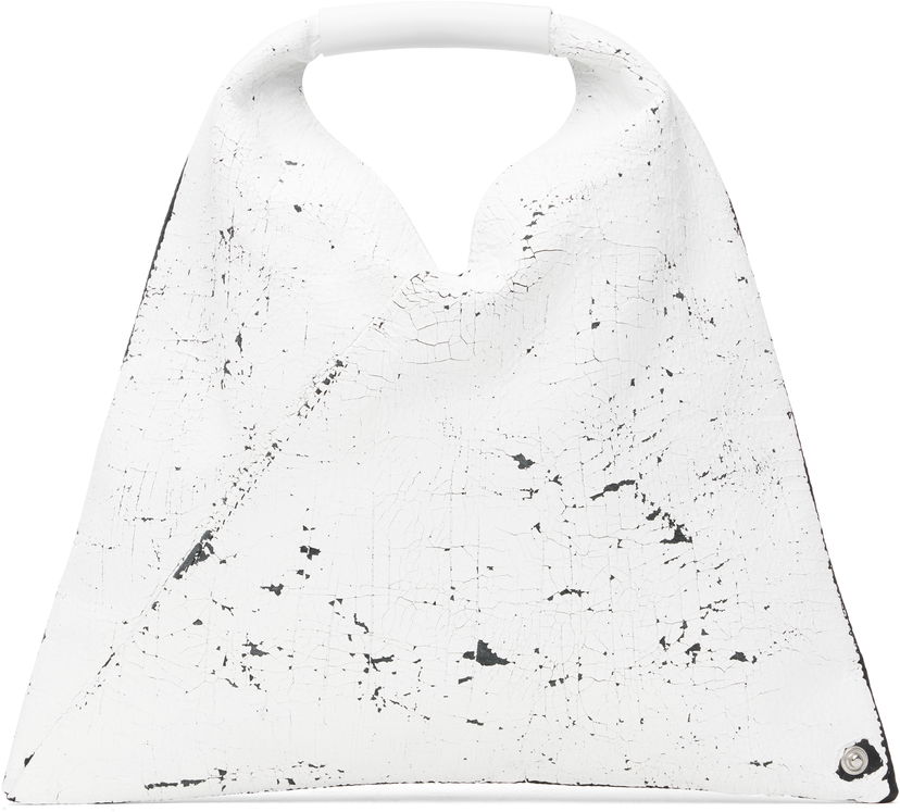 Ručna torbica Maison Margiela MM6 Maison Margiela Triangle Mini Tote Bag Bijela | SB6WD0013 P8333