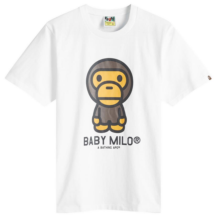 Majica kratkih rukava BAPE Baby Milo Graphic T-Shirt Bijela | 002TEK802001L-WHT